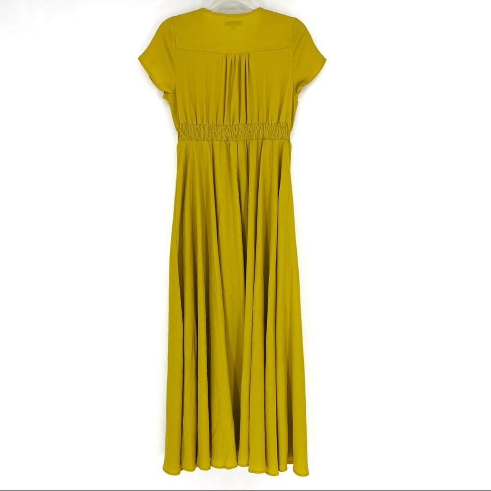Polagram Mustard Yellow Button Front Maxi Dress - Picture 2 of 6